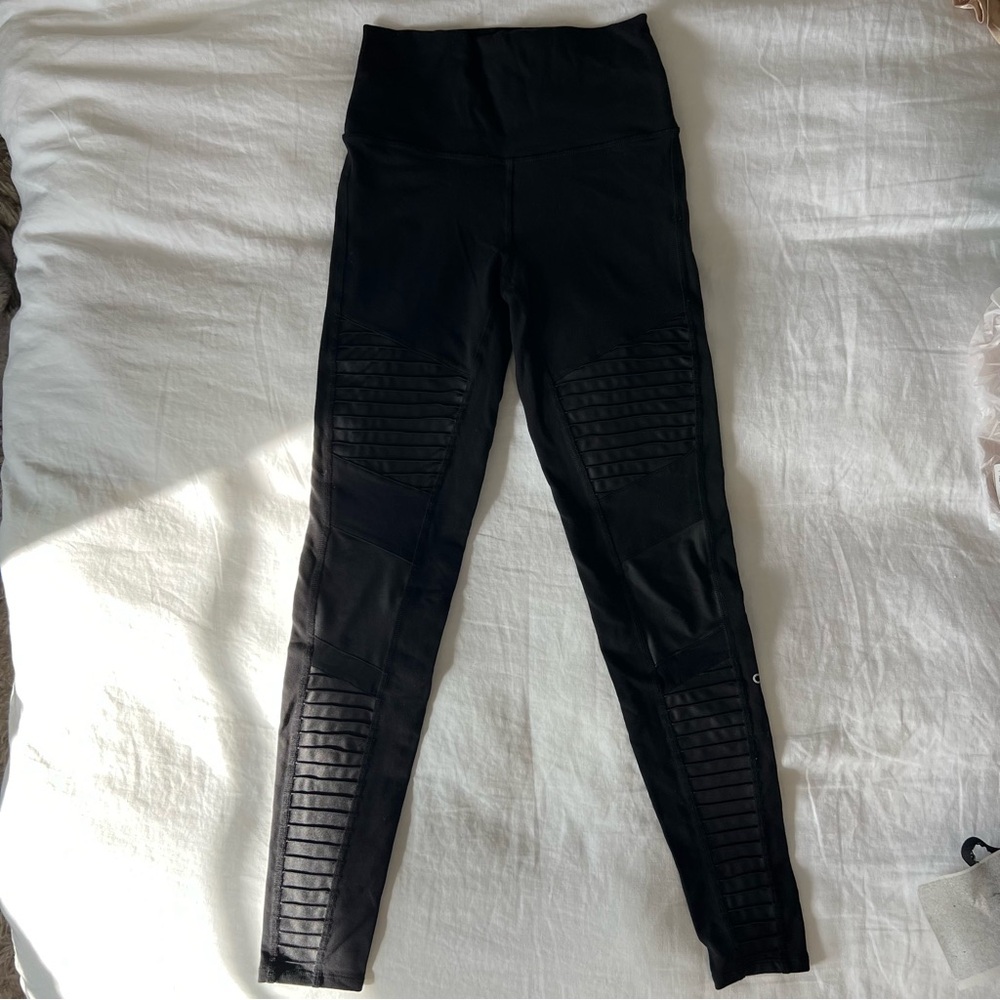Alo yoga black moto leggings